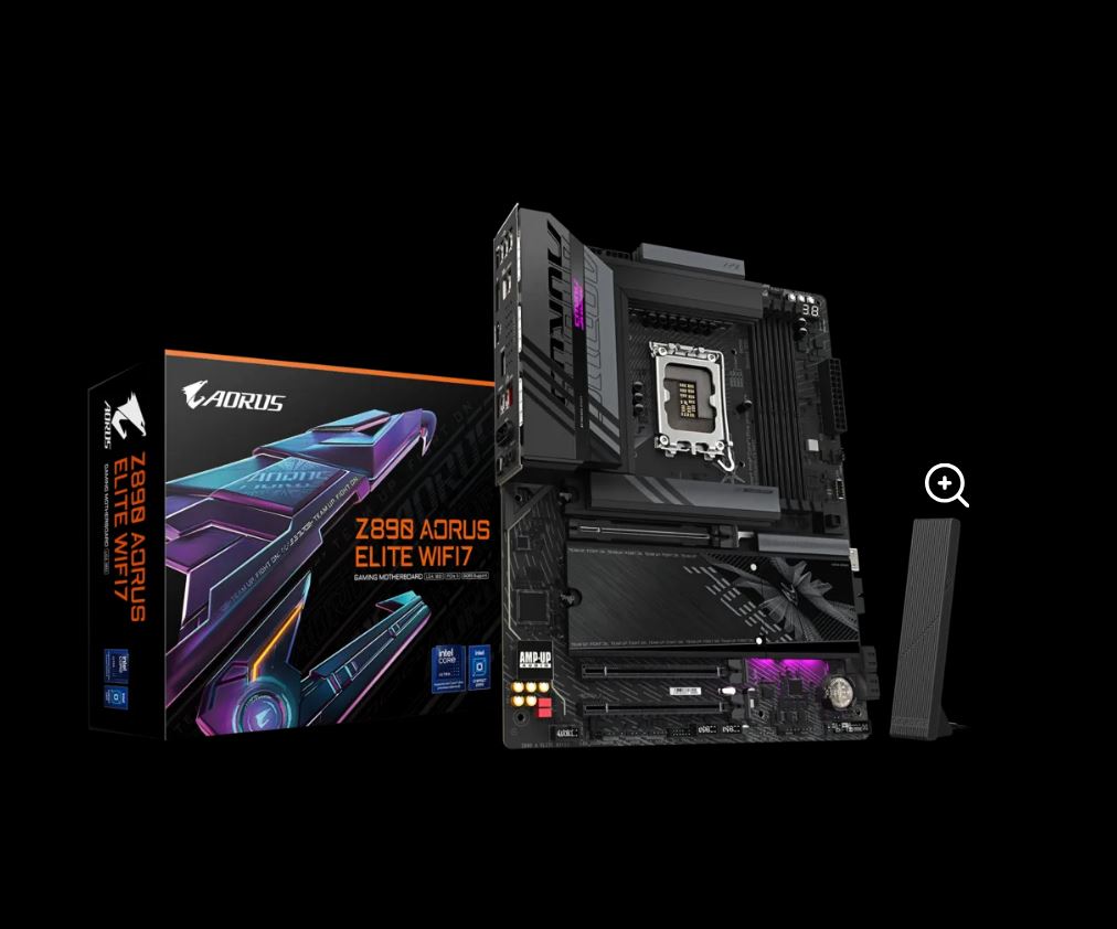 Gigabyte Z890 AORUSELITE WF7 Intel LGA 1851 ATX Motherboard, 4x DDR5 ~256GB, 3x PCI-E x16, 4x M.2, 4x SATA,  5x USB 3.2, 1x USB-C, 4x USB 2.0 Gigabyte Z890 AORUSELITE WF7 Intel LGA 1851 ATX Motherboard, 4x DDR5 ~256GB, 3x PCI-E x16, 4x M.2, 4x SATA,  5x USB 3.2, 1x USB-C, 4x USB 2.0